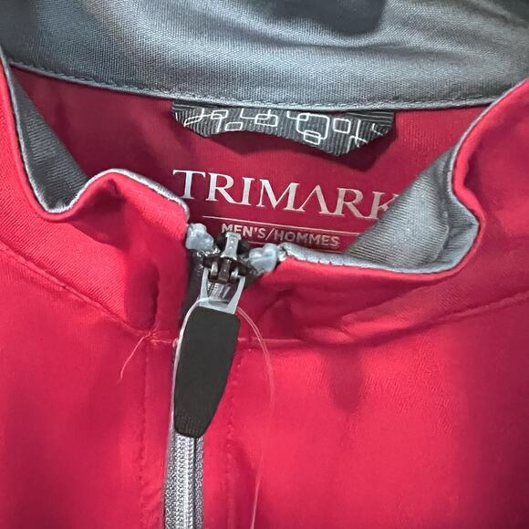 ESPN Red Long Sleeve Quarter Zip Logo Top NWT Men’s 2XL Lightweight Father’s Day - Picture 4 of 10